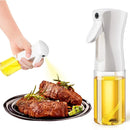 Borrifador de Óleo Premium 2 em 1 com spray de névoa fina e dosador, disponível em 200ml, 300ml e 500ml, ideal para Air Fryer, churrasco, saladas e preparo de alimentos.
