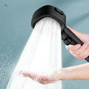 Ducha de alta pressão com filtro de purificação de água, botão de parada, seletor de 4 modos e peças removíveis, incluindo anéis de vedação, anel de fixação e placa de saída de água lavável para evitar entupimentos.
