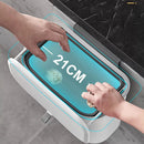 Lixeira de parede com tampa nos tamanhos 7L e 9L, cesto suspenso criativo para cozinha, banheiro, armário, porta, vaso sanitário e sala de estar, ideal para economizar espaço e manter o ambiente mais limpo e organizado.