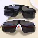 Oculos de sol espelhados modelo Goggle para ciclismo e esportes.