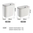 Lixeira de Parede com Tampa 7L/9L – Suspensa, Prática e Economiza Espaço