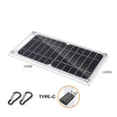 Painel Solar Portátil e Flexível 5V USB-C – Energia Onde Você Estiver