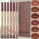 Lápis Delineador Labial Fosco Velvet – Kit com 6 Cores