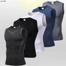 Camiseta regata de compressão maculina