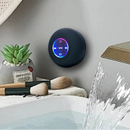 Caixa de Som Bluetooth Portátil Premium com LED e Ventosa à Prova d'Água
