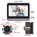 Olho Mágico Digital Inteligente Tuya Hompo 3MP com Wi-Fi, Visão 140° e Detecção de Movimento