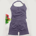 Conjunto de roupa fitness treino yoga.