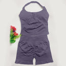 Conjunto de roupa fitness treino yoga.