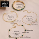 Kit com 4 Pulseiras Femininas Premium Estilo Cobra com Pedras Brilhantes