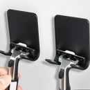 Suporte organizador de ganchos para navalhas e barbeadores masculinos, ideal para banheiro, pia, espelho ou box, mantendo barbeadores e acessórios de barbear organizados, secos e fáceis de acessar.