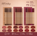 Lápis Delineador Labial Fosco Velvet kit com 6 cores de alta pigmentação, acabamento matte aveludado e longa duração para contornar e preencher os lábios.